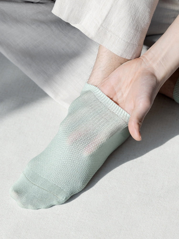 Men's Mulberry Silk Low-Cut Socks-1 Pack