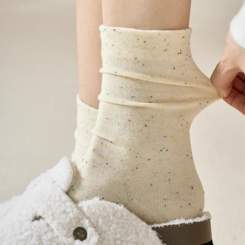 Speckled Crew Socks