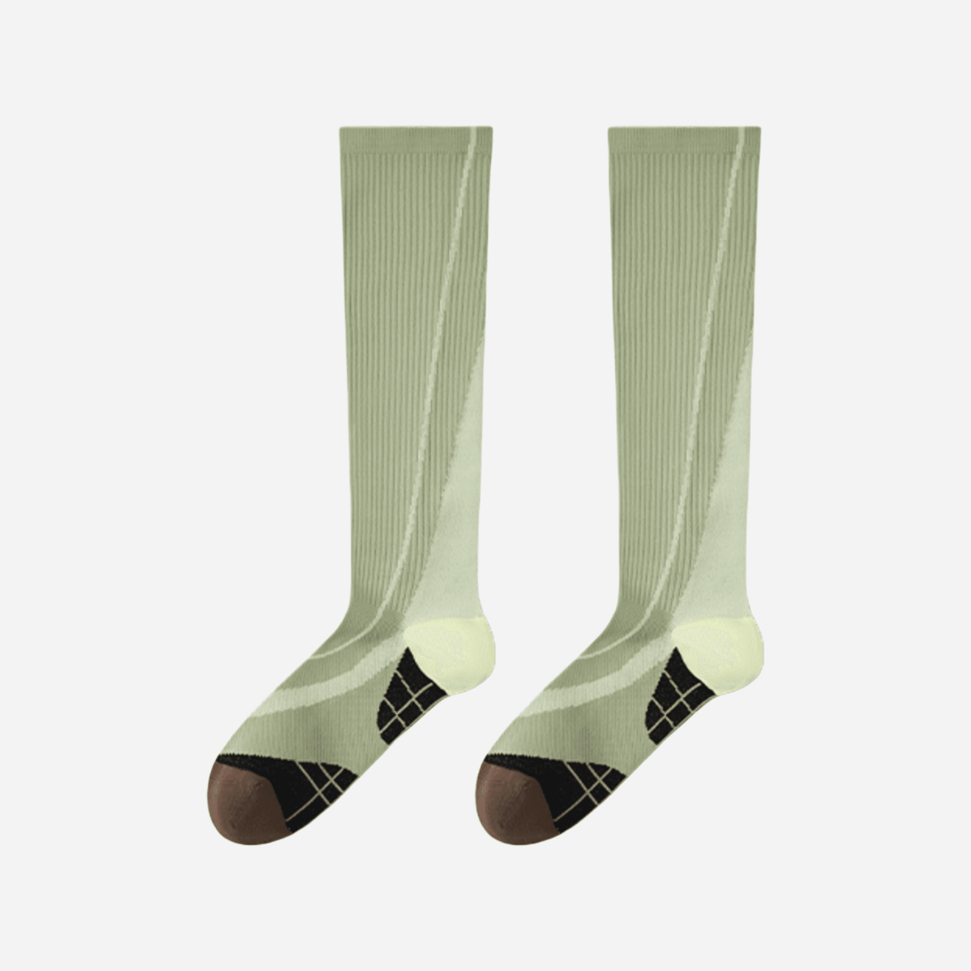 Women's Performance Knee-High Hiking Socks - Olive & Volt