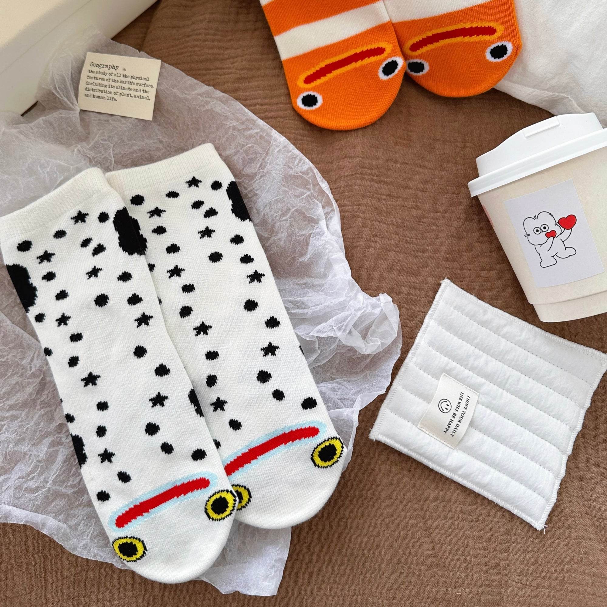 Women's Quirky Eel Combed Cotton Socks - Single Pair