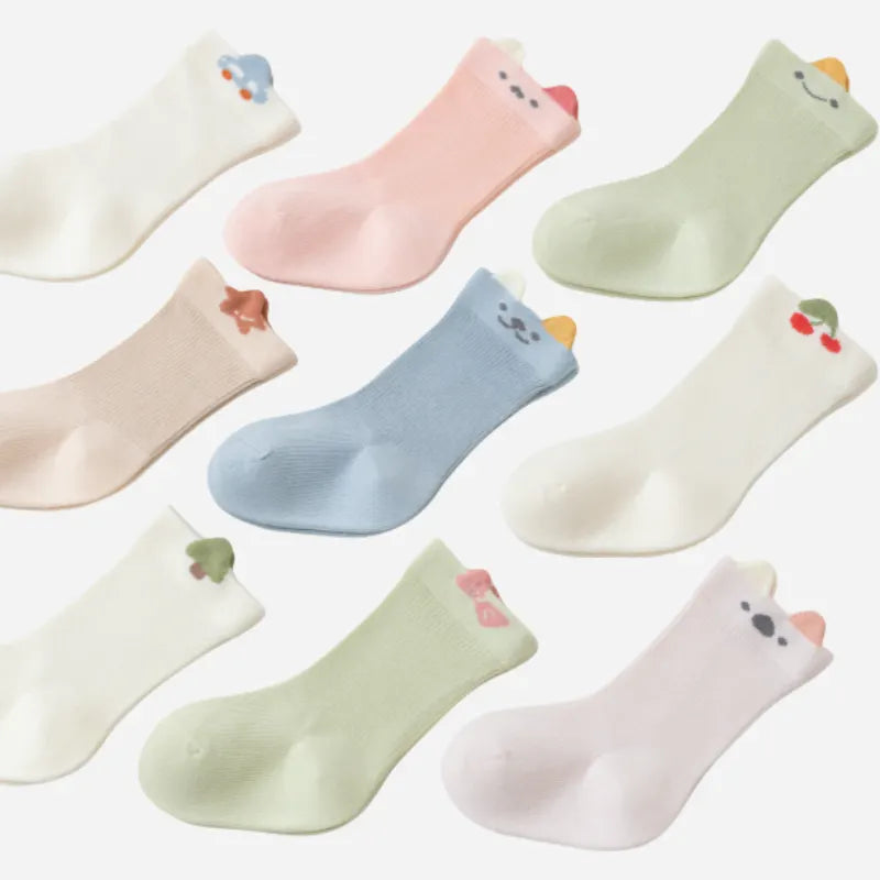 Babies Peekaboo Tab Socks-3 Pairs