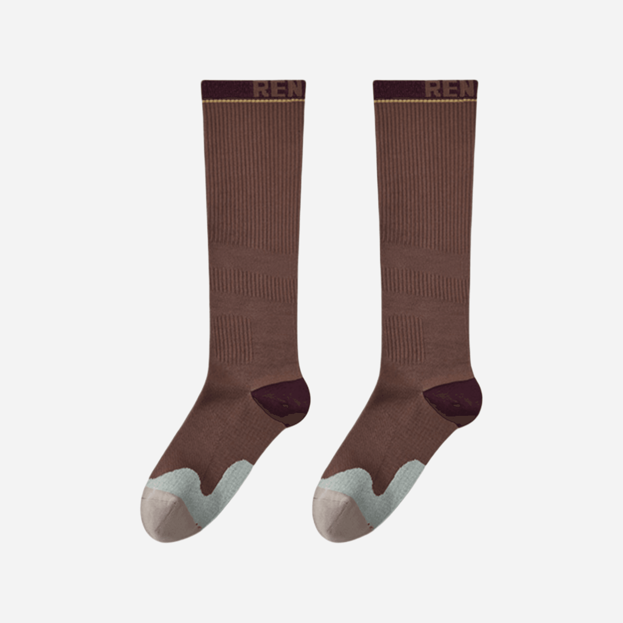 Women's Performance Knee-High Hiking Socks - Trail Brown