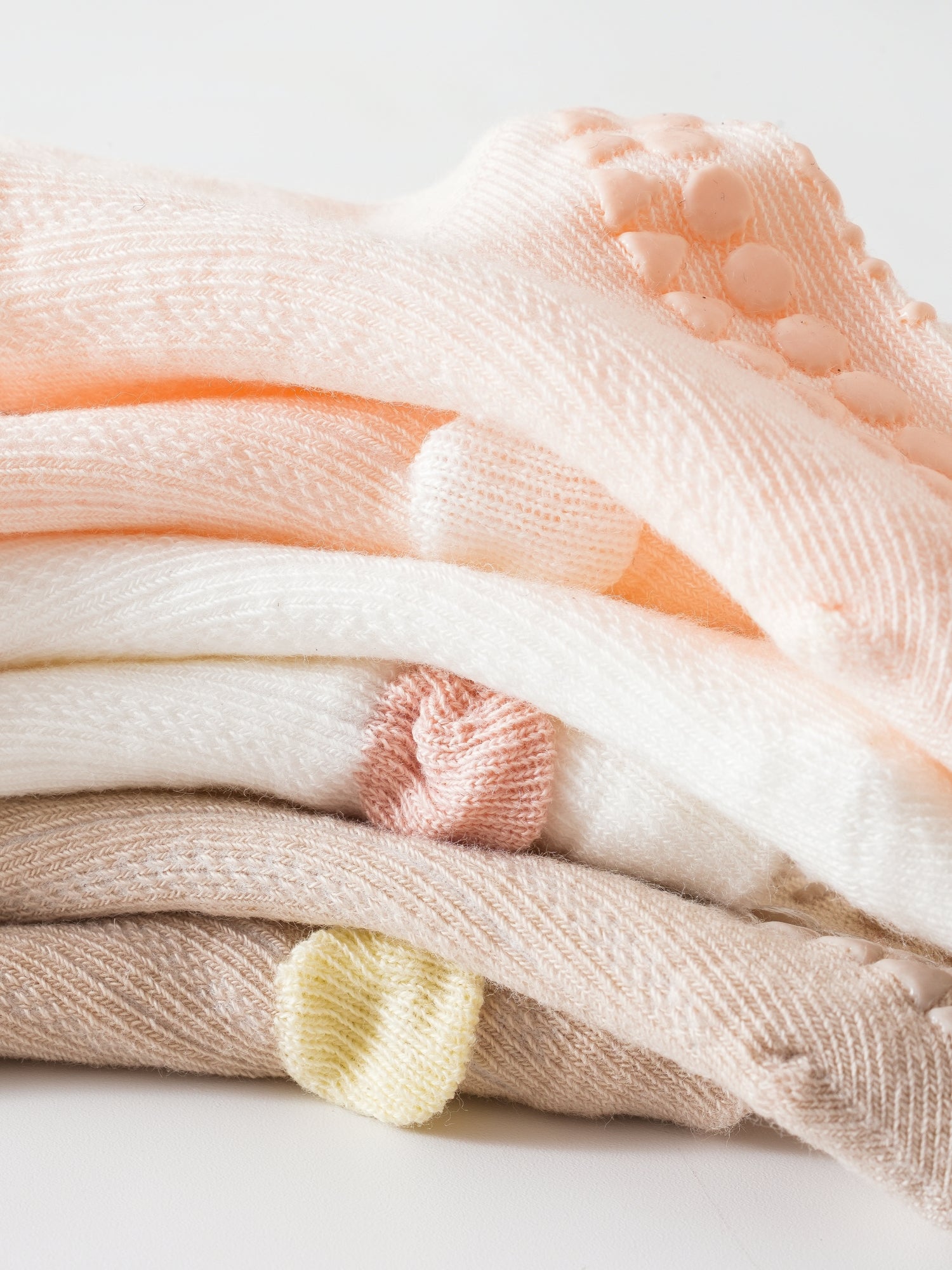 Babies' Non-Slip Mid Crew Socks-3 Pack