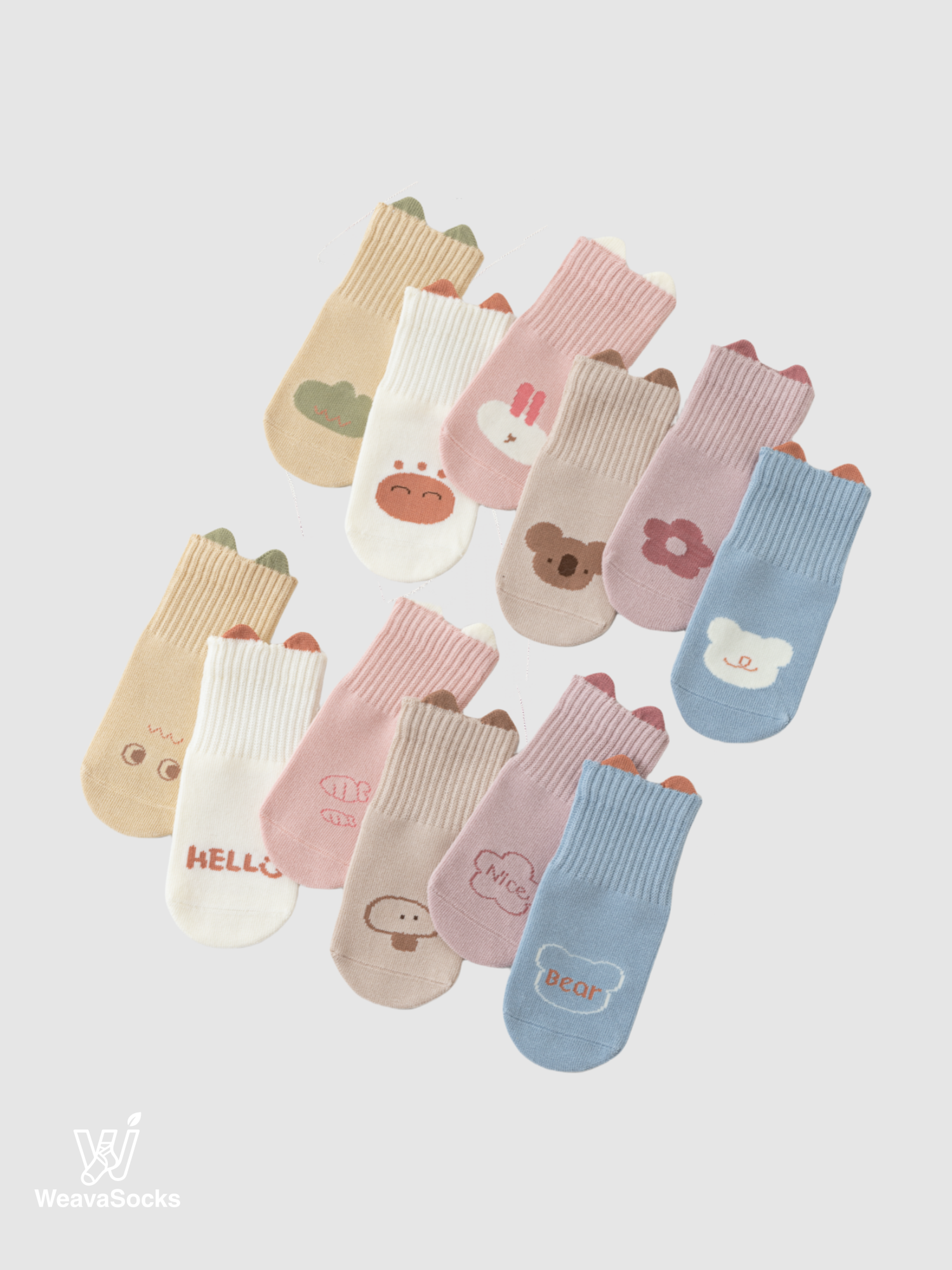 Babies' Cartoon Grip Socks-1 Pack