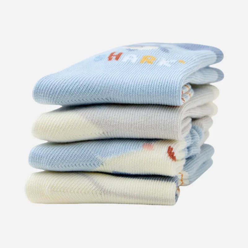Babies The Little Shark Week Socks-4 Pairs