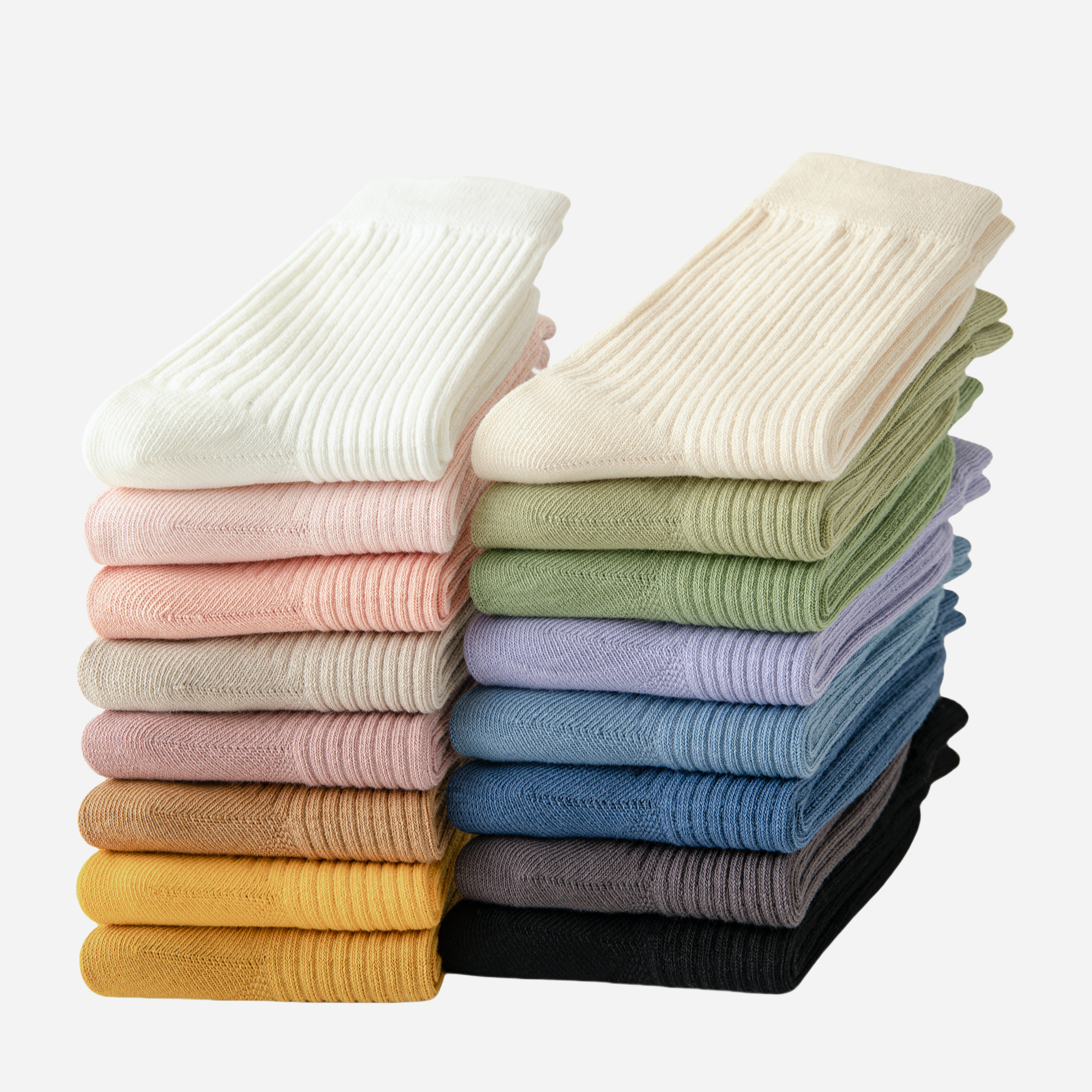 Kid's Unisex Ribbed Socks - 3 Pairs