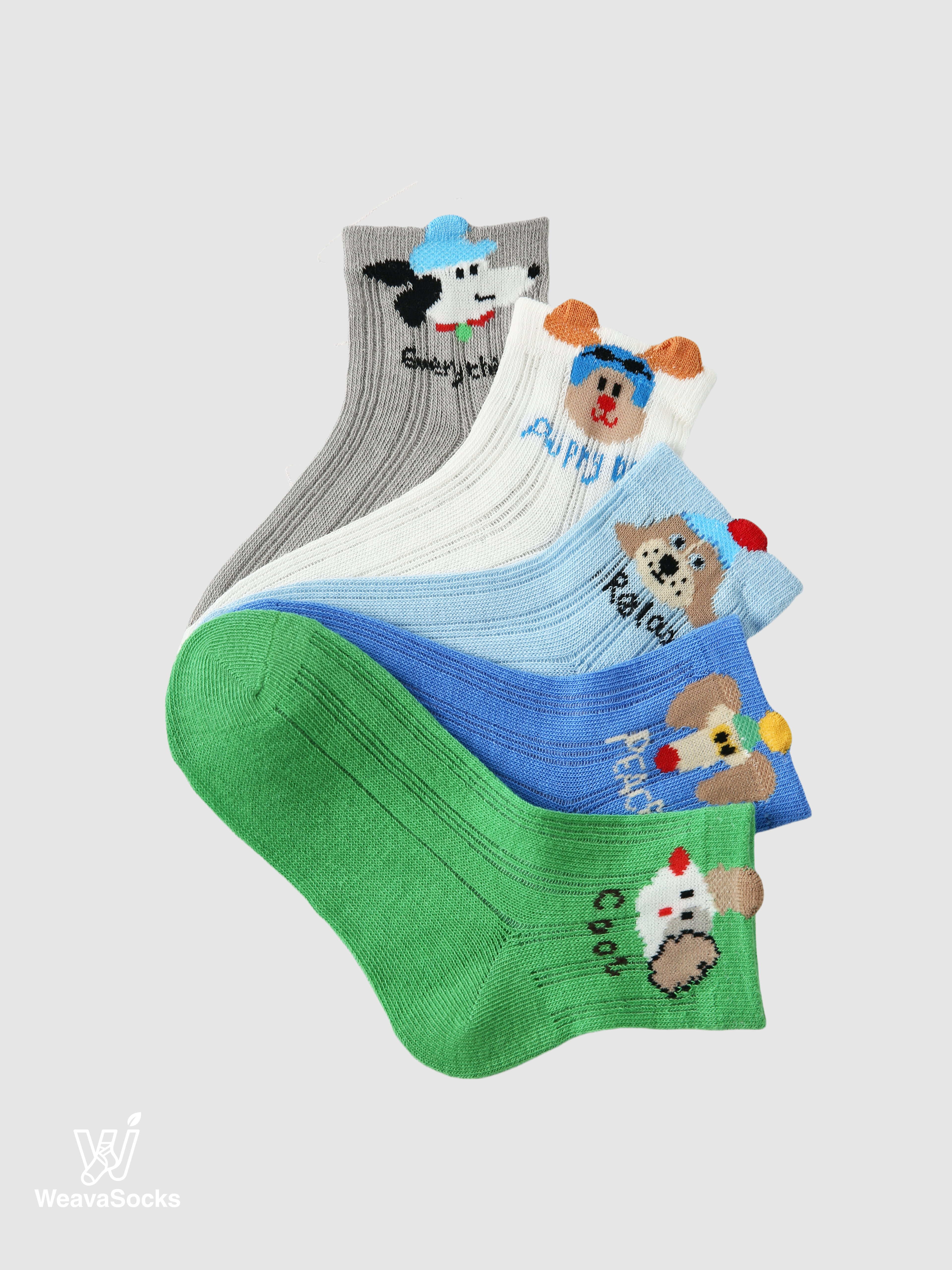 Kids' Canine Color Block-5 Pack