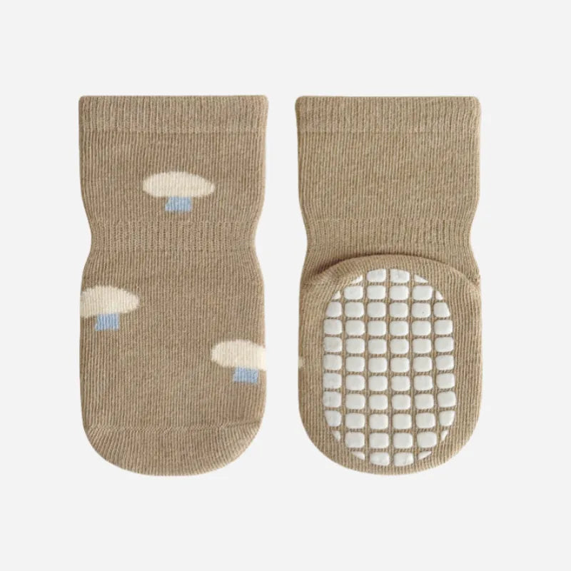 Babies Little Pumpkin Grip Socks-4 Pairs