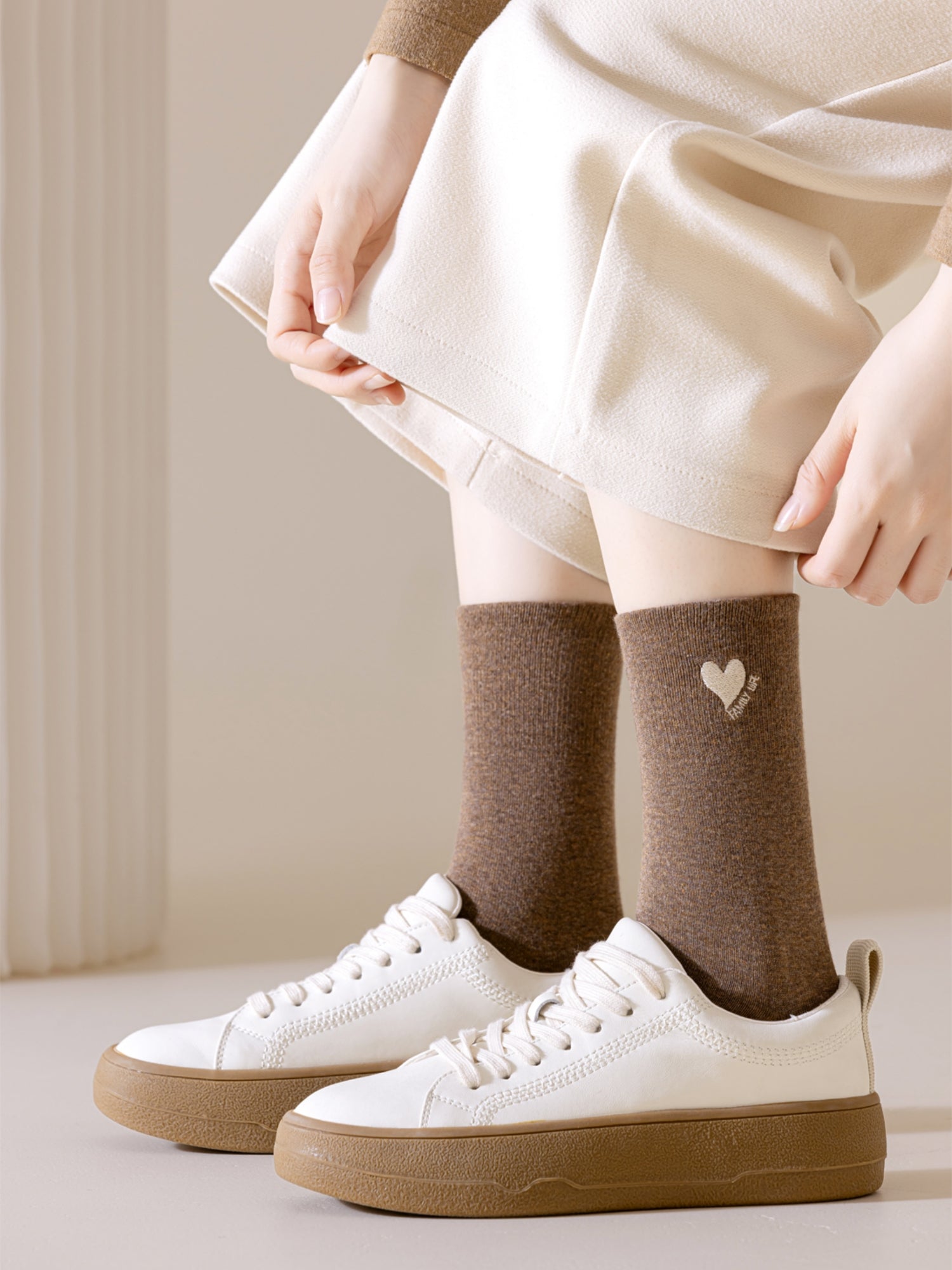 Women's Mini Heart Cotton Socks-1 Pack
