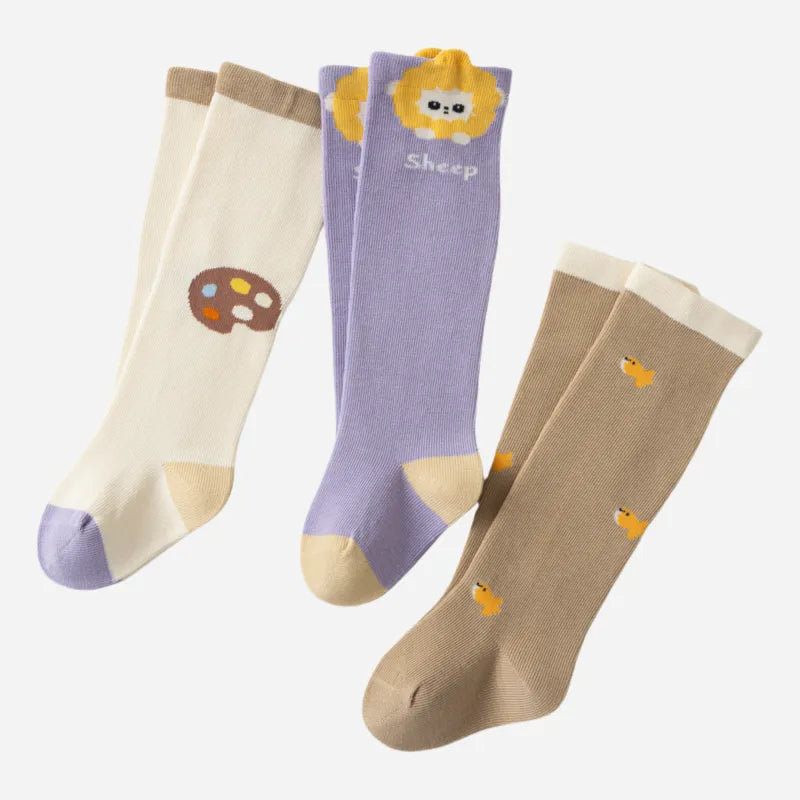 Babies The Little Artist Knee-Highs-3 Pairs