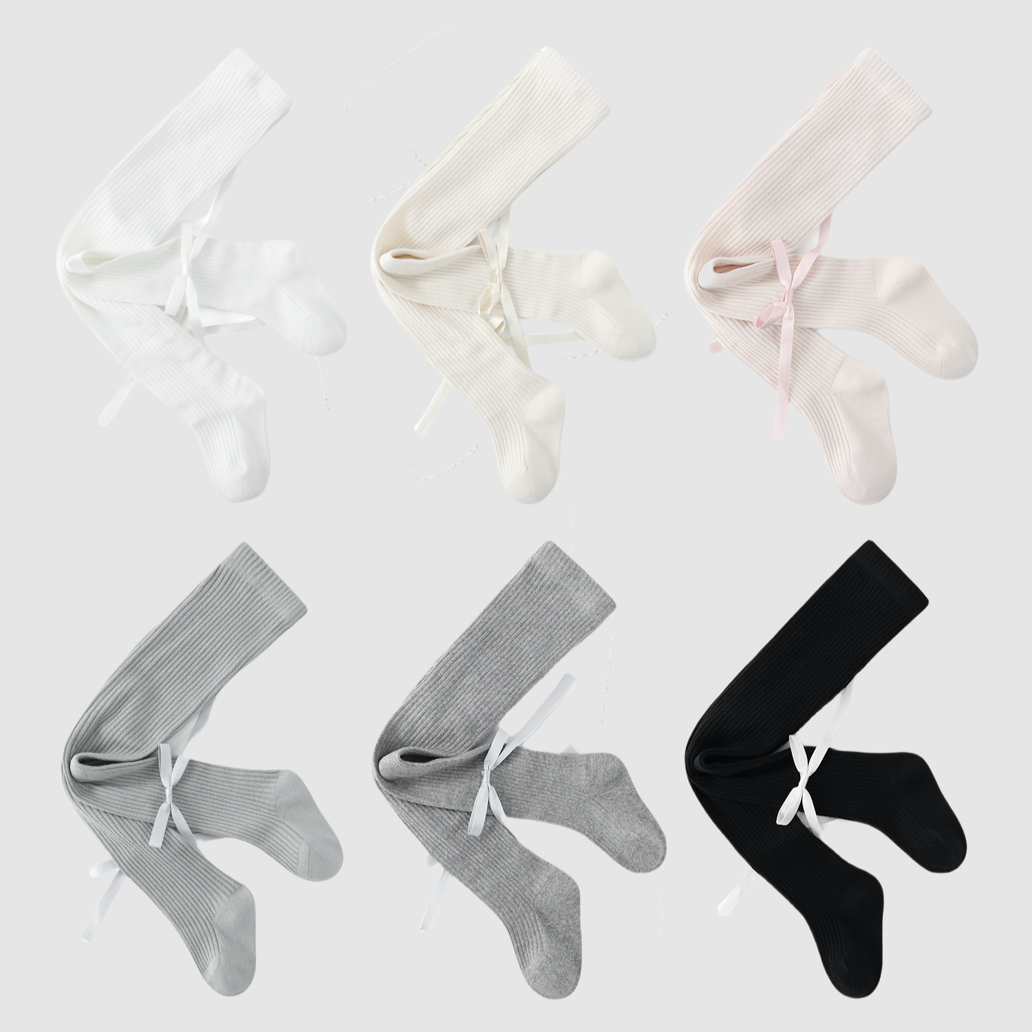 Babies' Princess Style Ribbed Tights -1 Pack