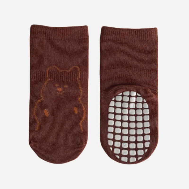 Babies Bunny& Bear Grip Socks-4 Pairs