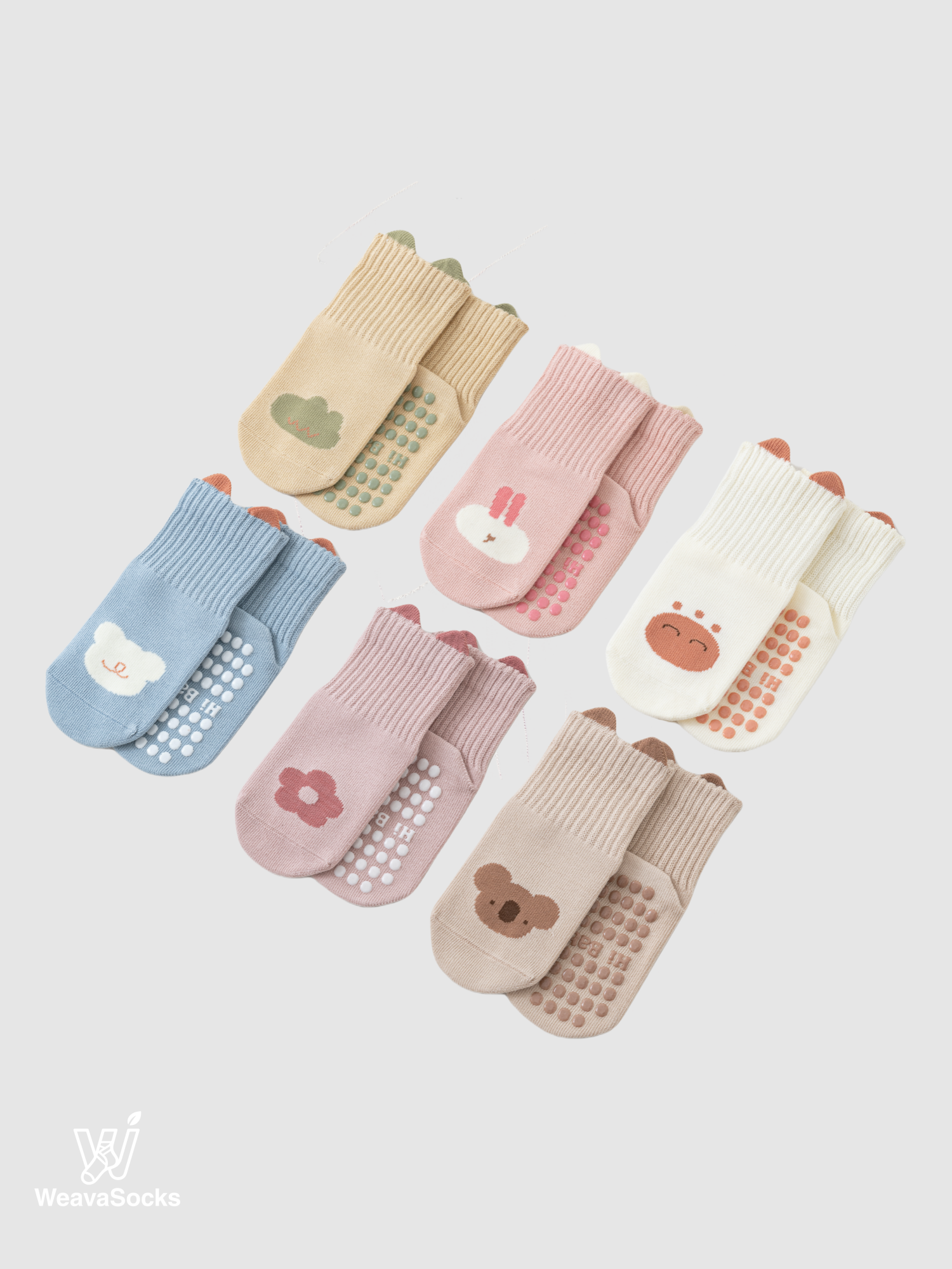 Babies' Cartoon Grip Socks-1 Pack