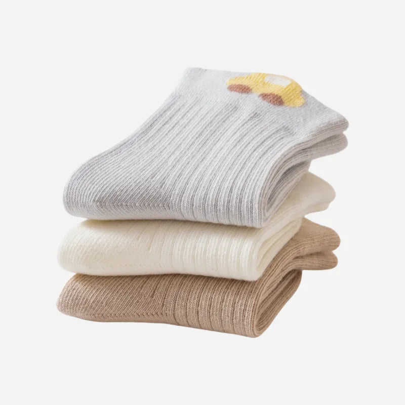 Babies Little Road Trip Socks-3 Pairs