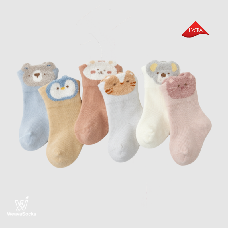 Babies' Cuddle Buddies Ankle Socks-3 Pack