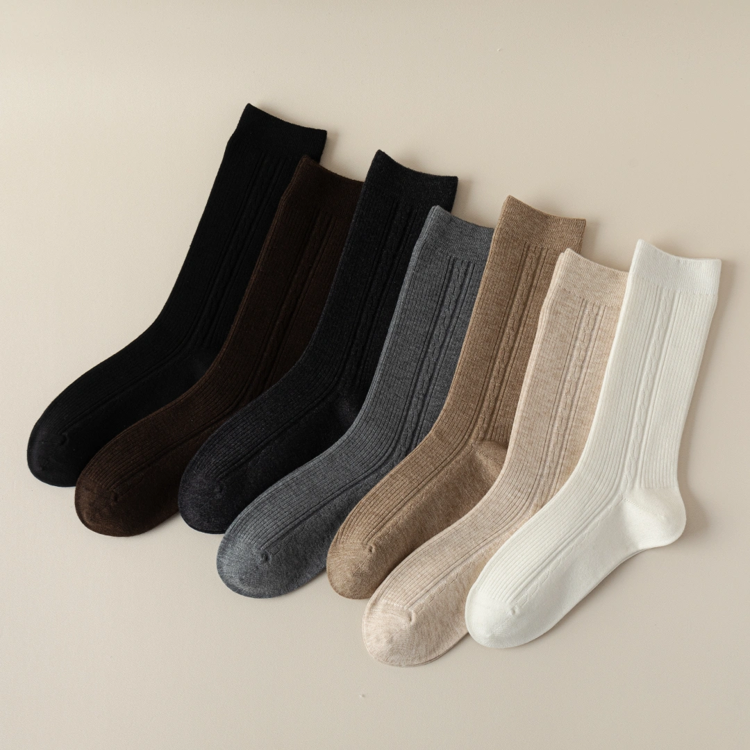 Silk Blend Cable Socks