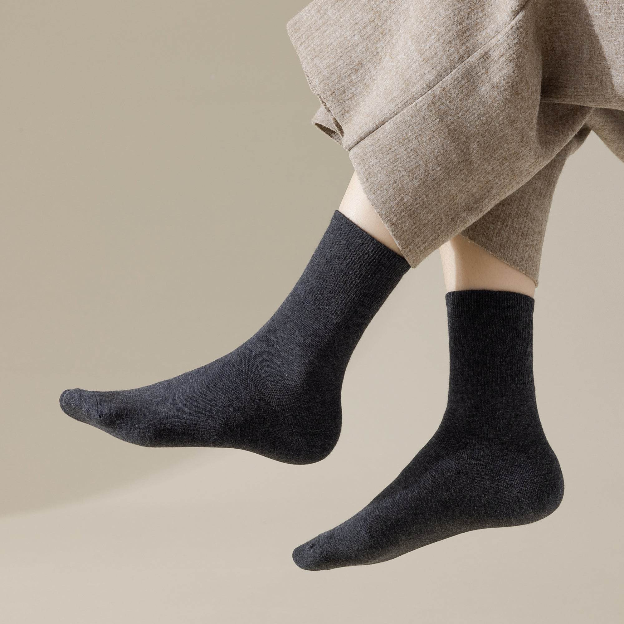 Women's Cozy Heathered Crew Socks - 3 Pairs - Weavasocks