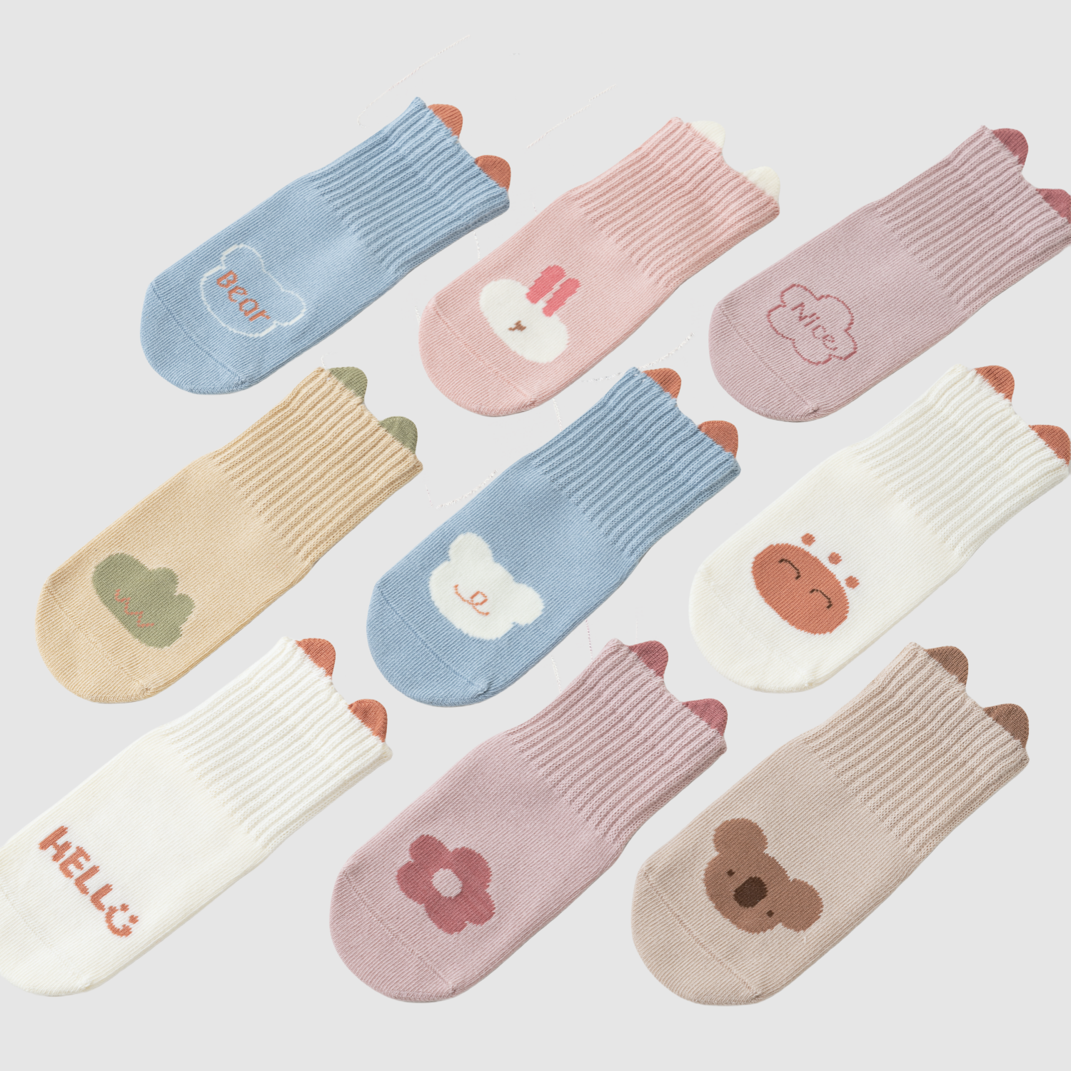 Babies' Cartoon Grip Socks-1 Pack