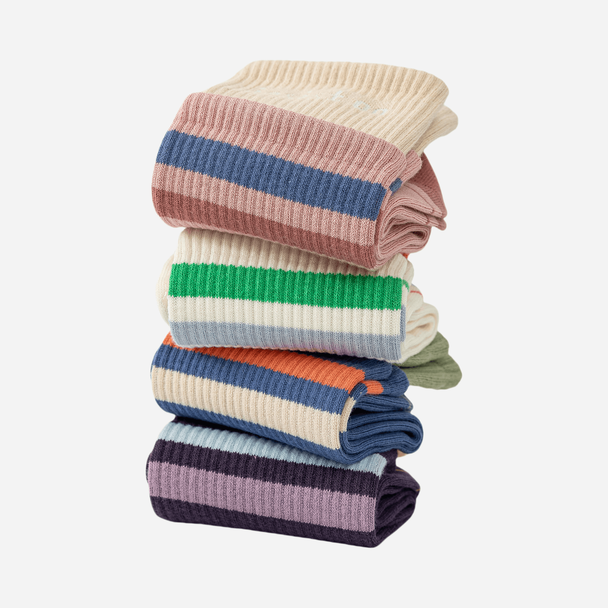 Women's Retro Stripe Yoga & Pilates Grip Socks