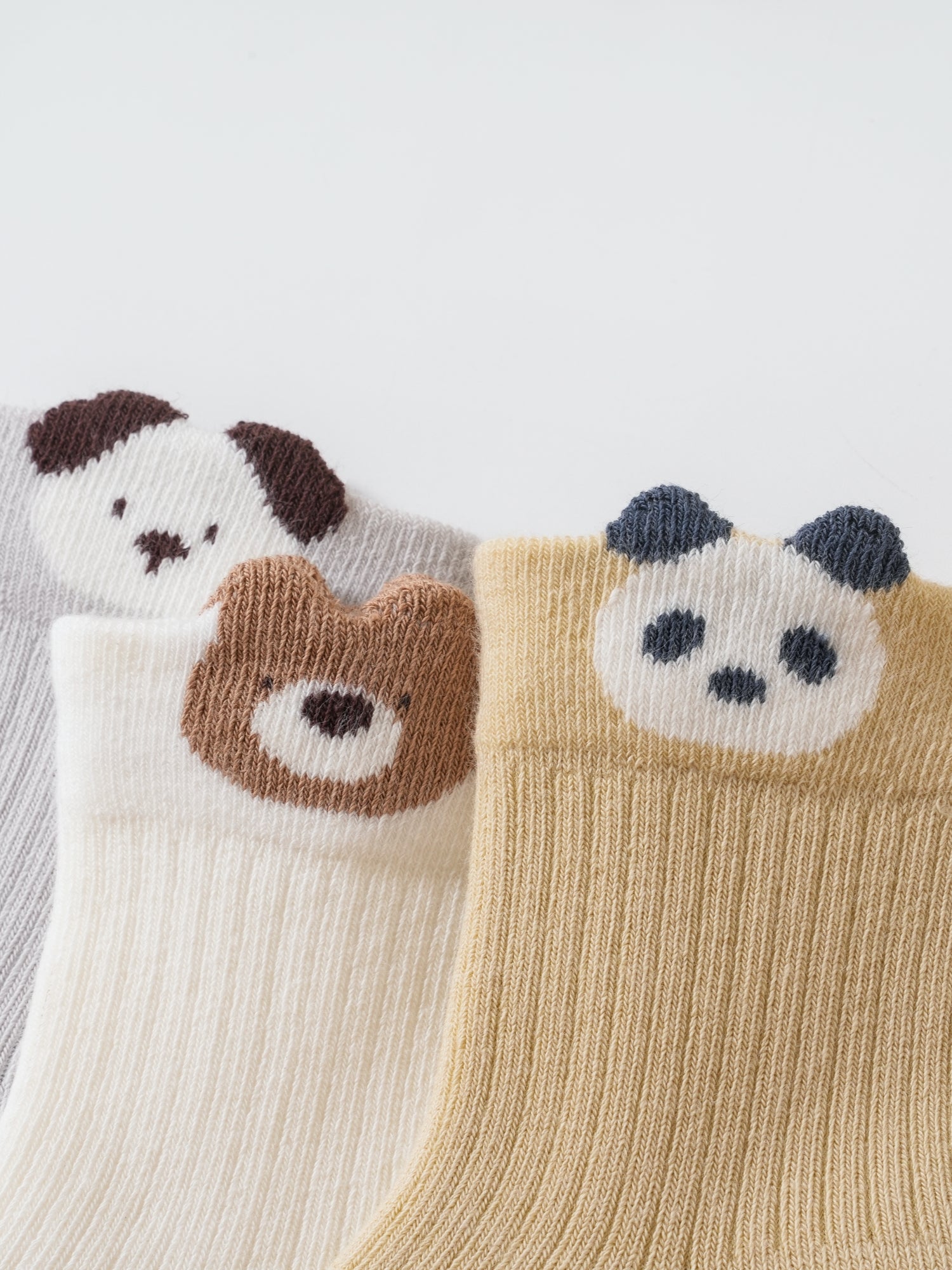 Babies' Ribbed Crew Socks-3 Pack
