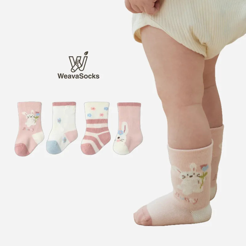 Babies The Cottontail Crew Socks-4 Pairs