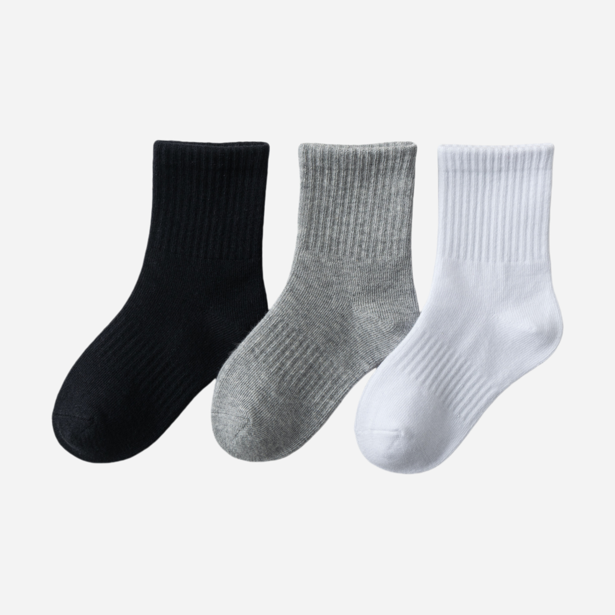Kid's Everyday Athletic Socks - 3 Pairs