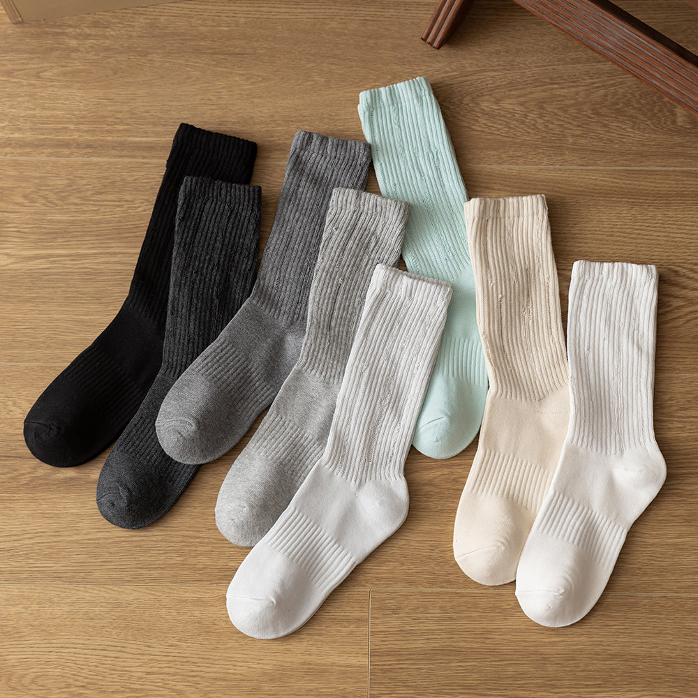 Women's Pointelle Slouch Socks-4 Pack