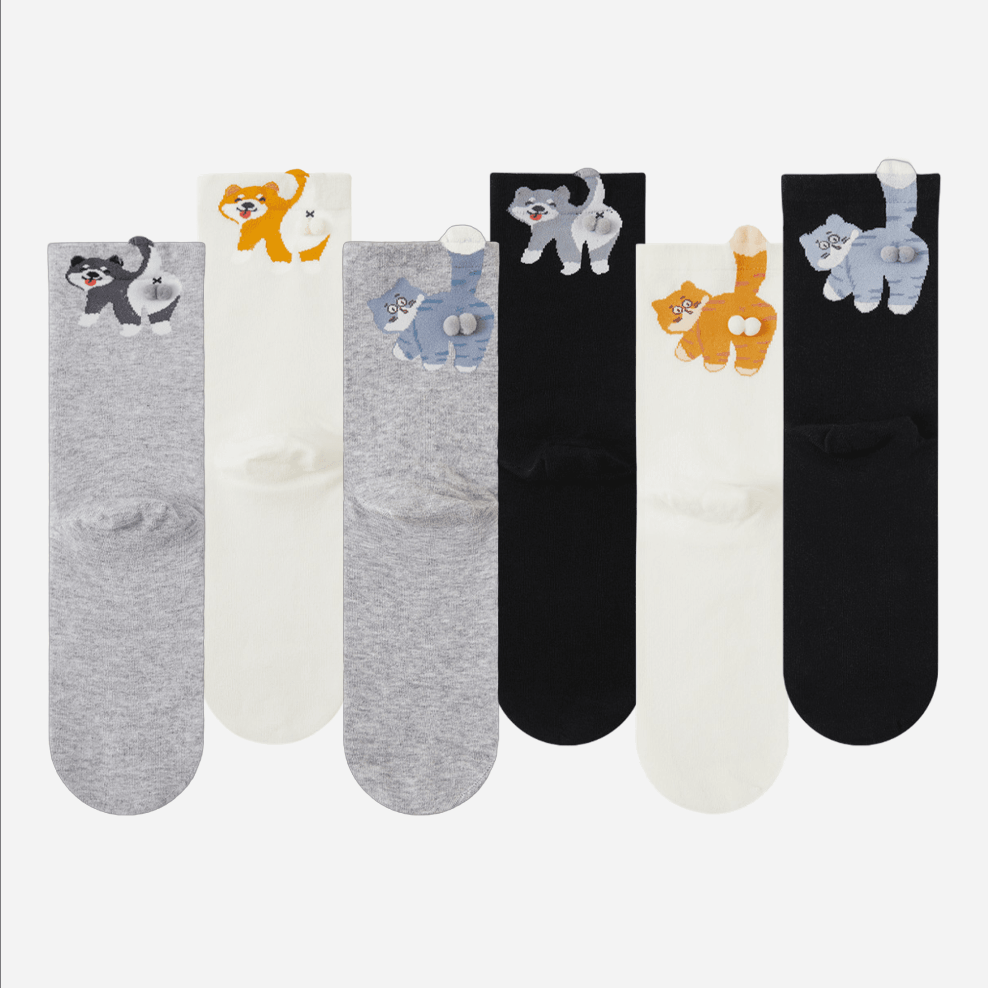 Women's Cute 3D Novelty Animal Socks - Single Pair