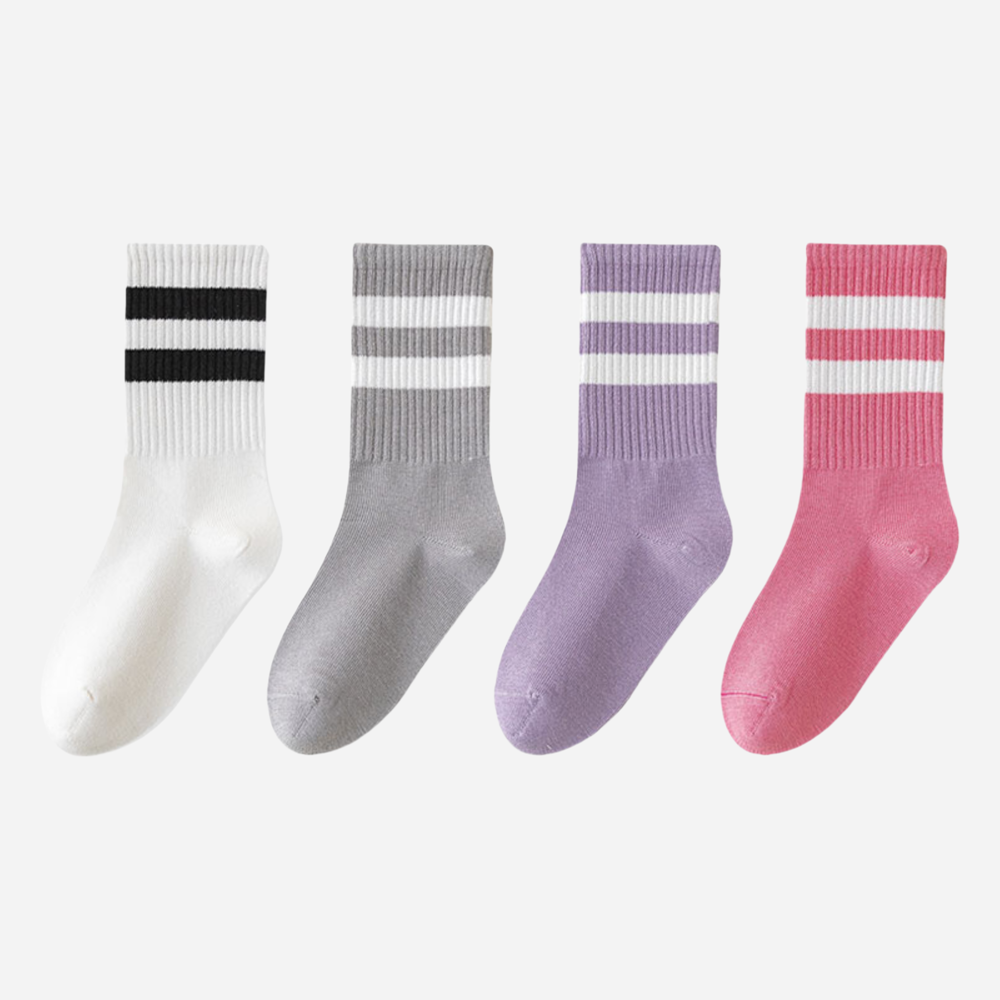 Kid's Varsity Pop Crew Socks - 4 Pairs