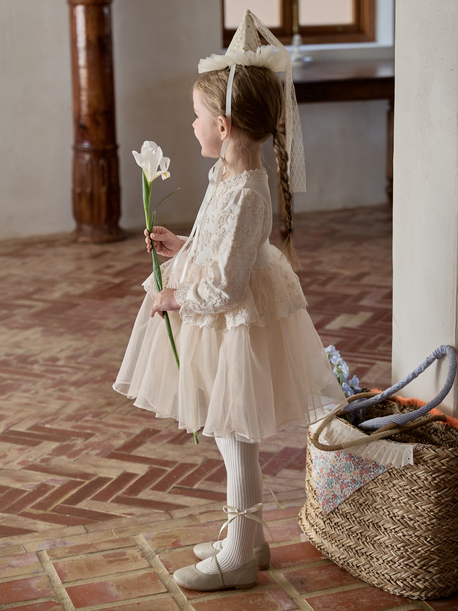 Babies' Princess Style Ribbed Tights -1 Pack