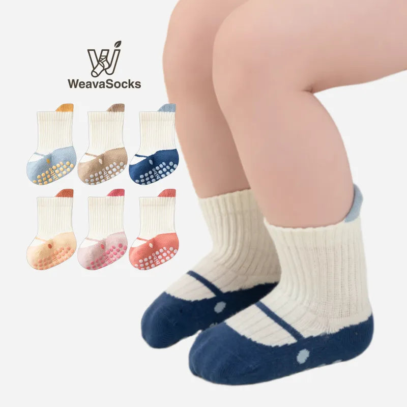 Babies Joyful Grip Socks-3 Pairs