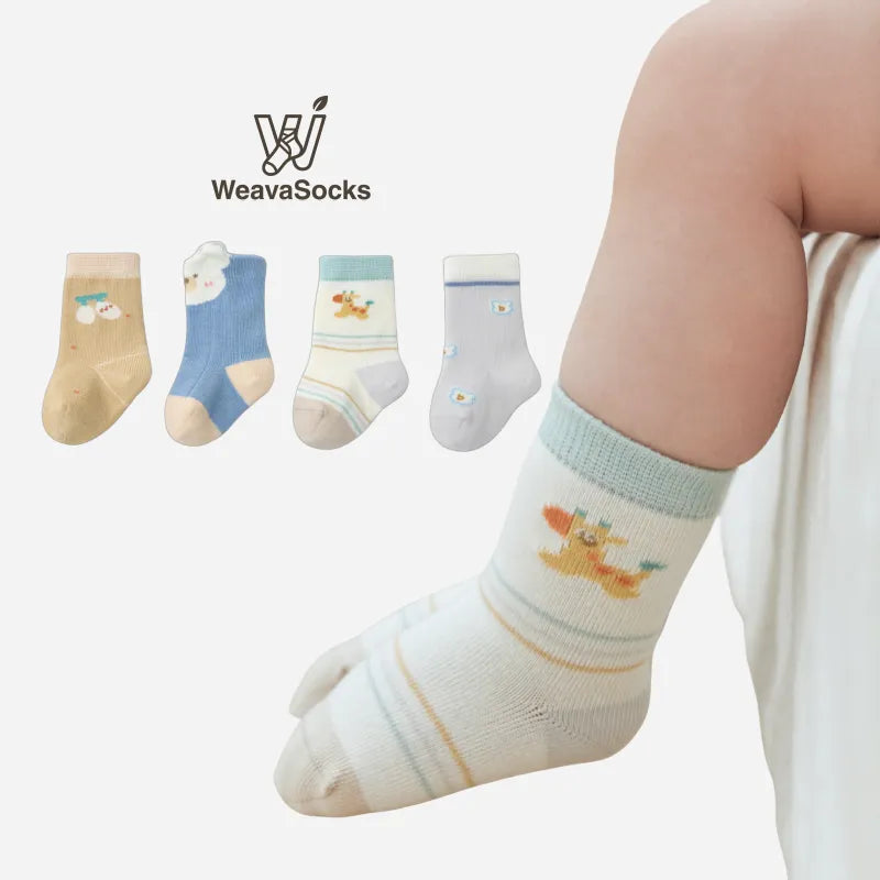 Babies The Circus Crew Socks-4 Pairs