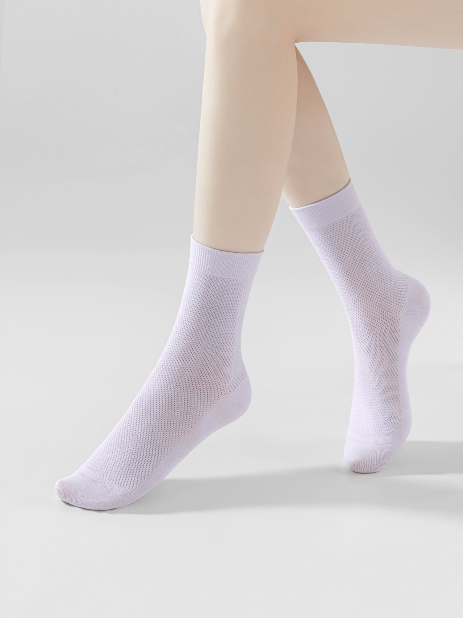Women's Cotton Mesh Crew Socks-1 Pack