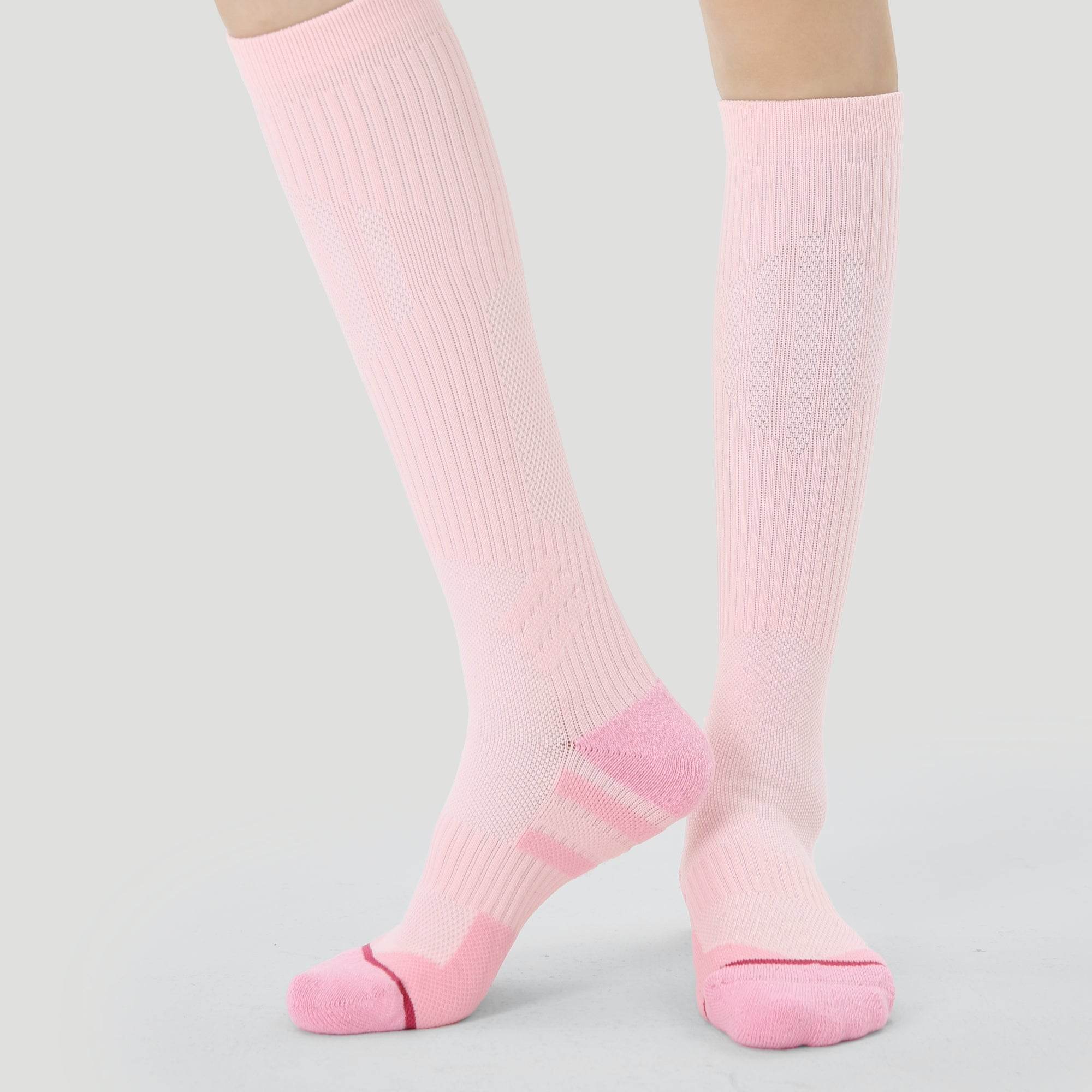 Women's Performance Knee-High Hiking Socks - Blush Pink
