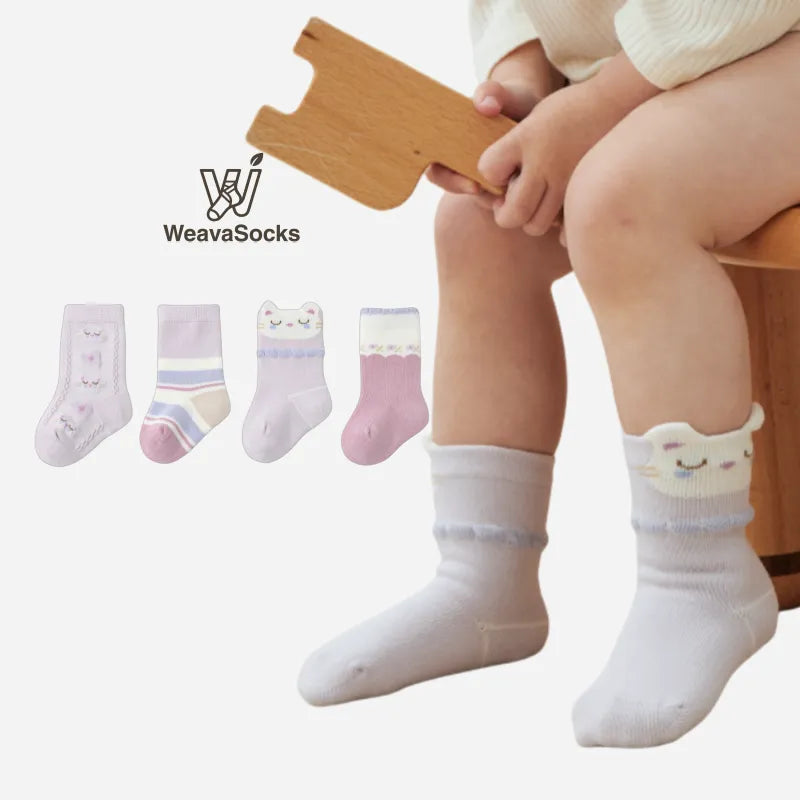 Babies The Lavender Lullaby Socks-4 Pairs