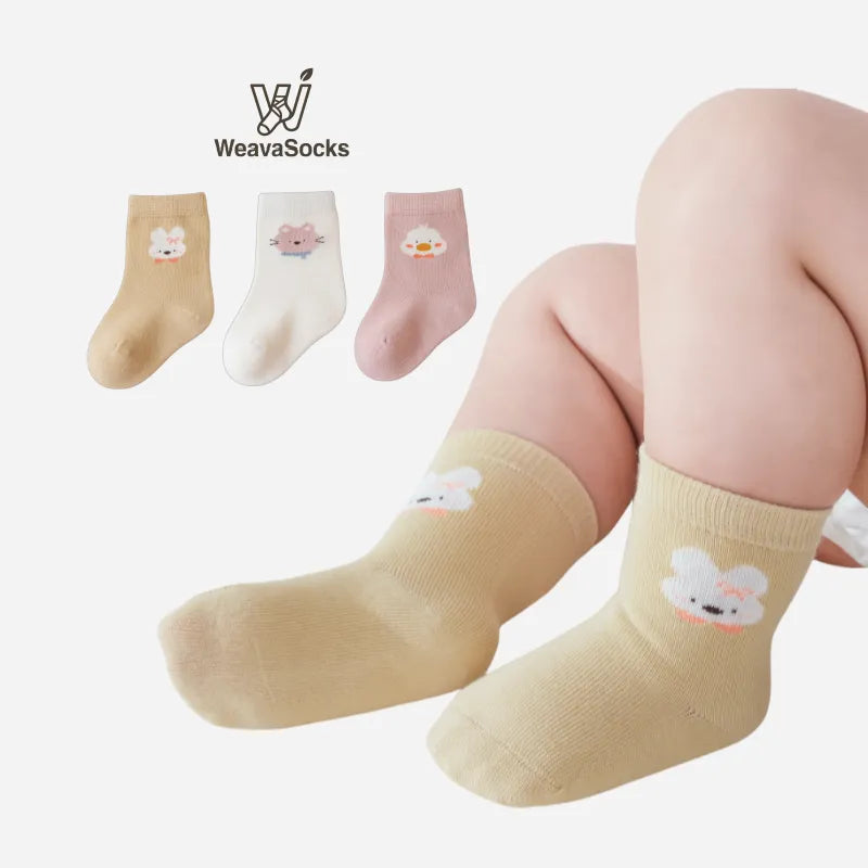 Babies Barnyard Buddies Socks-3 Pairs
