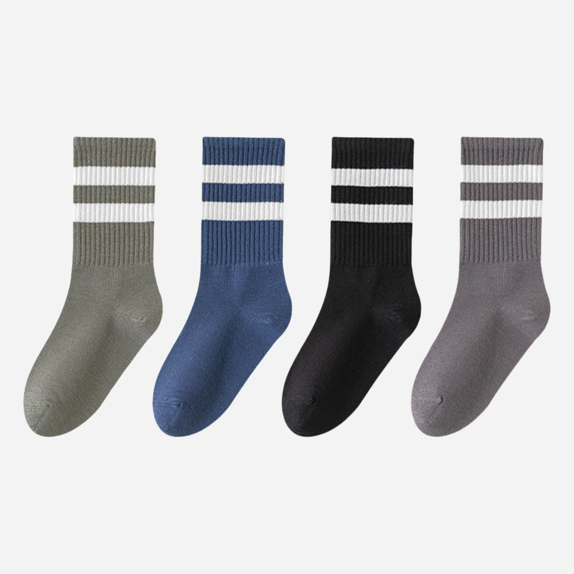 Kid's Heathered Varsity Socks - 4 Pairs