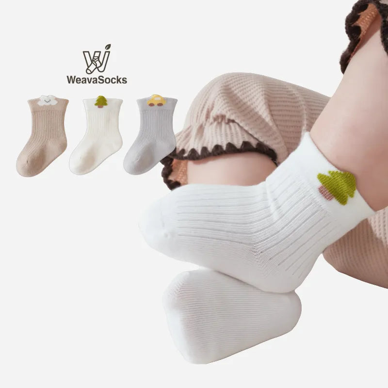 Babies Little Road Trip Socks-3 Pairs