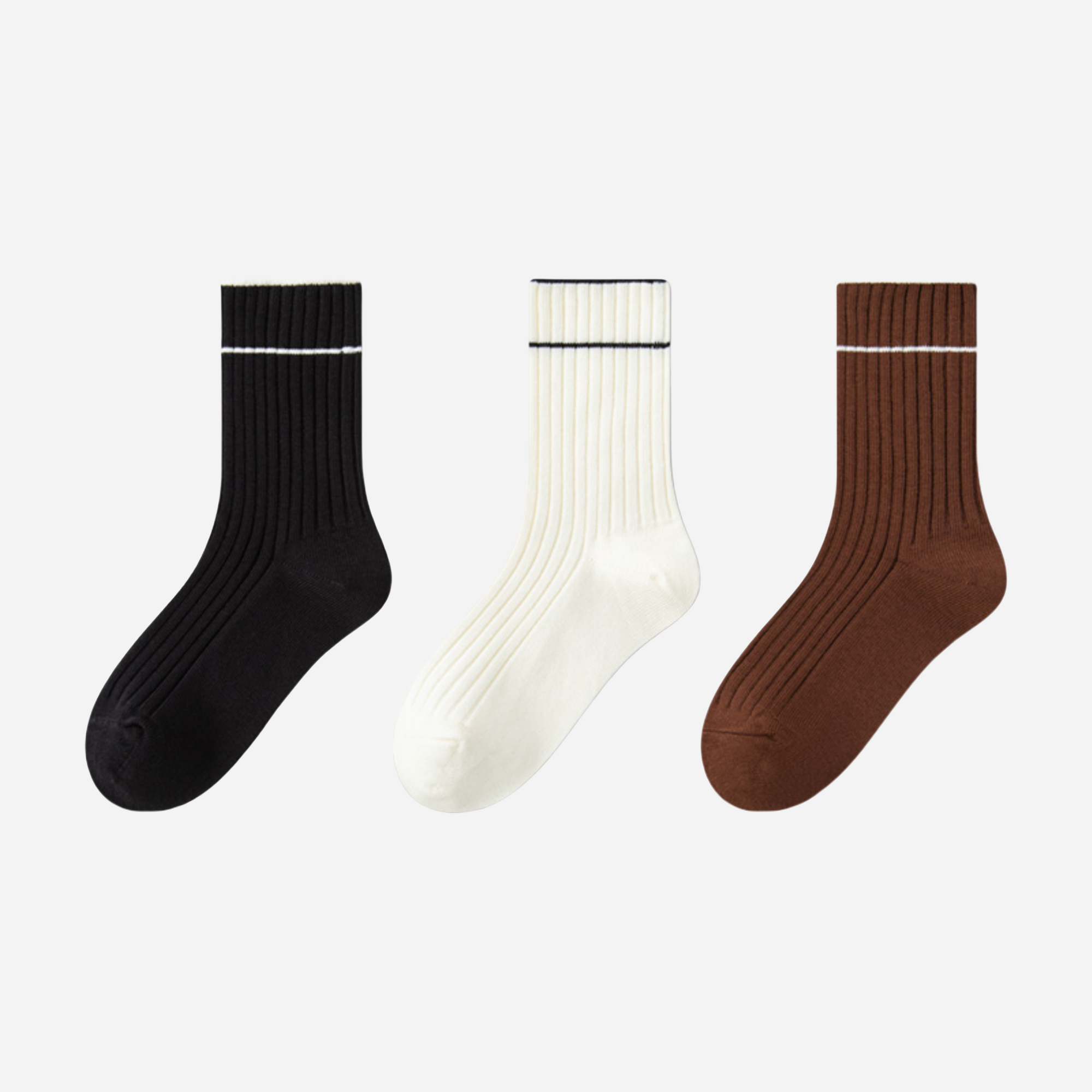 Kid's Modern Basic Crew Socks - 3 Pairs