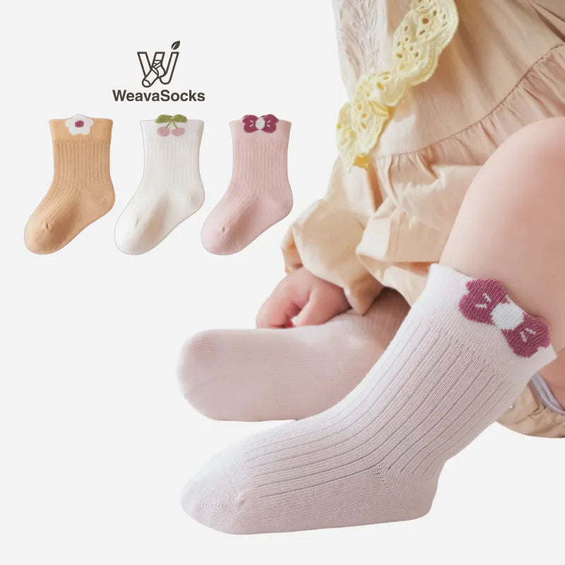 Babies Garden Party Socks-3 Pairs