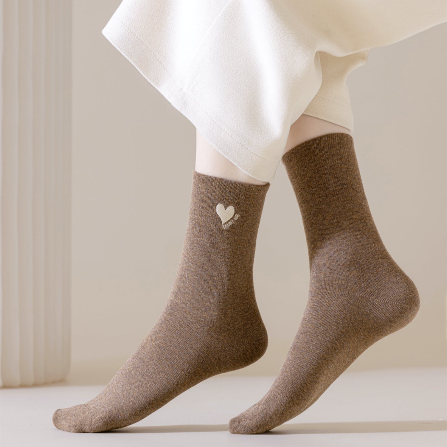 Women's Mini Heart Cotton Socks-1 Pack