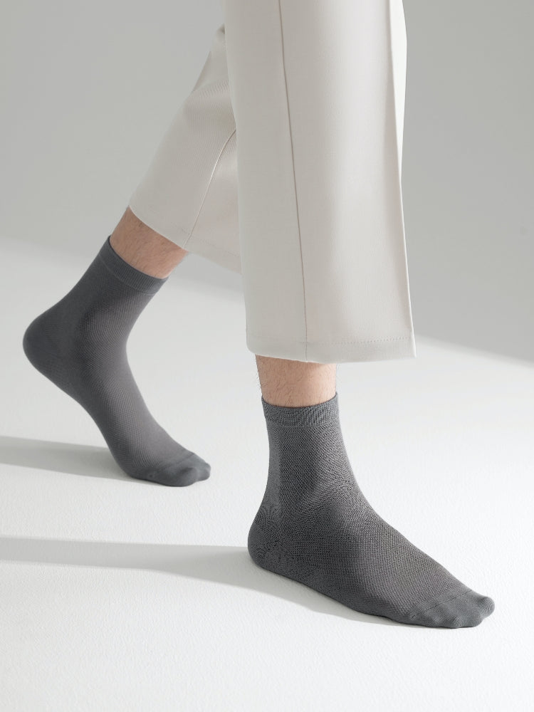 Men's Cotton Mesh Crew Socks-1 Pack