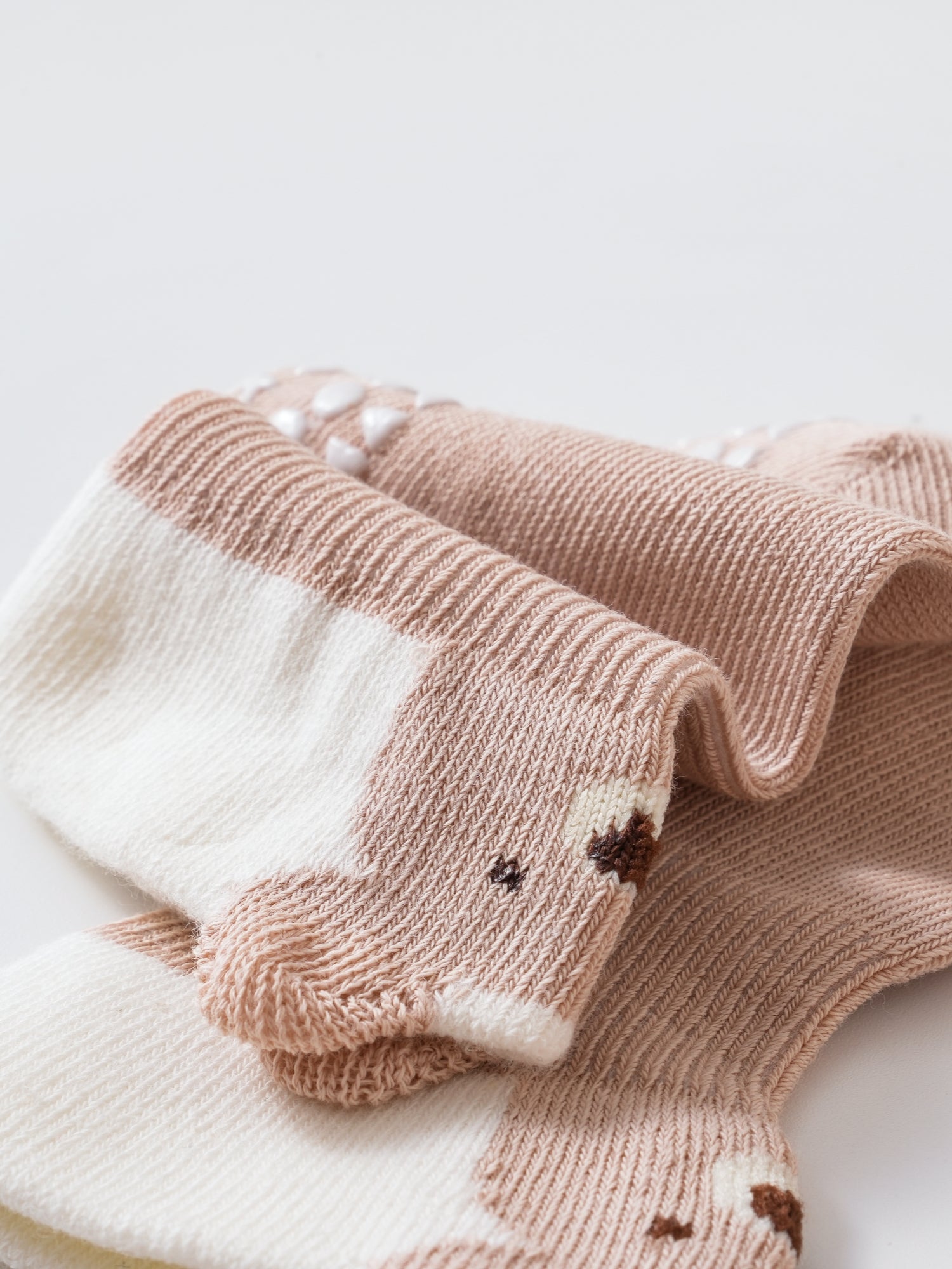Babies' Pop-Out Pattern Grip Socks-3 Pack