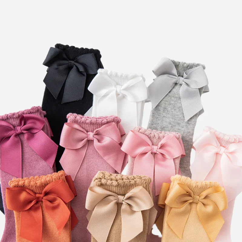 Babies The Grand Bow Knee-Highs-3 Pairs