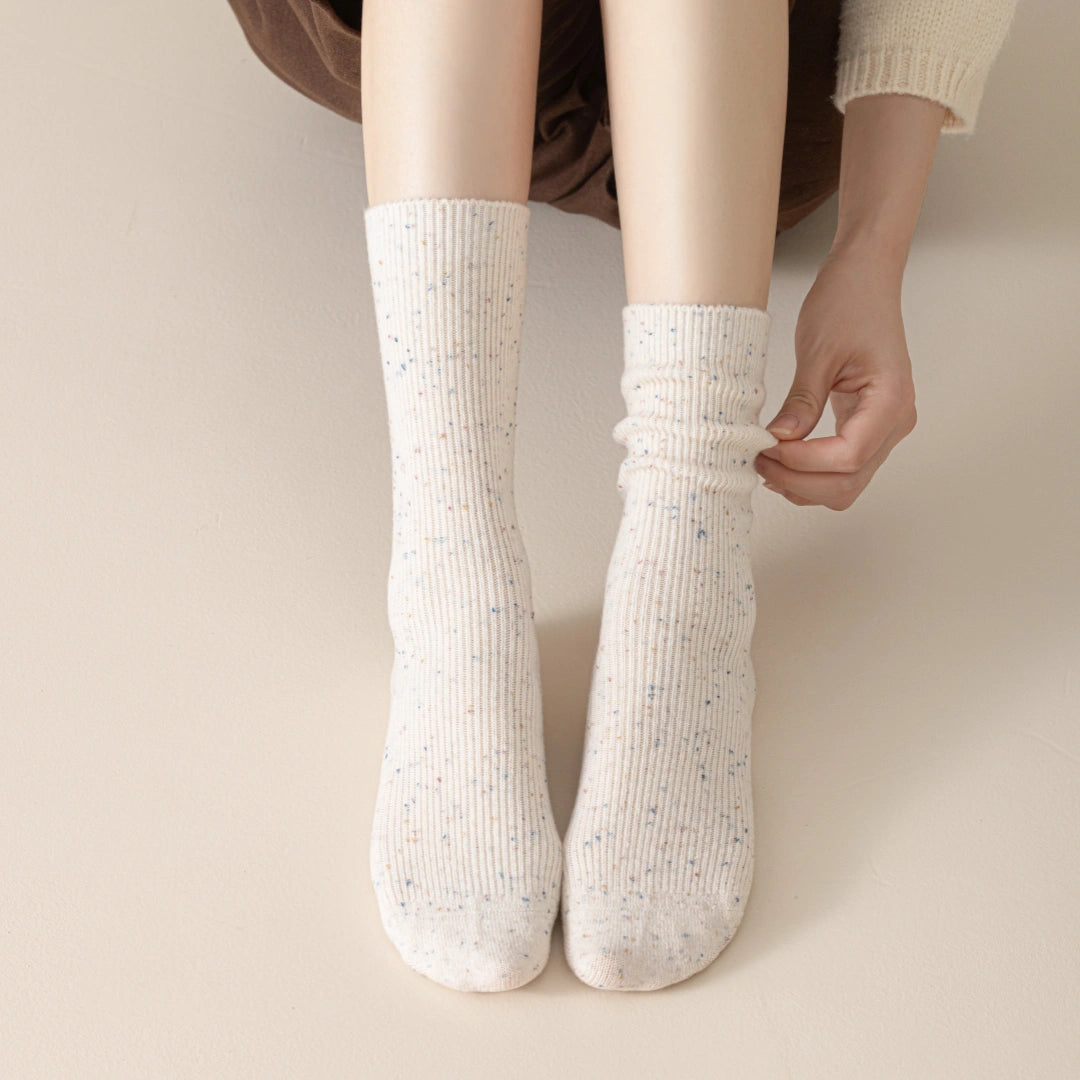 Confetti Ribbed Knit Socks