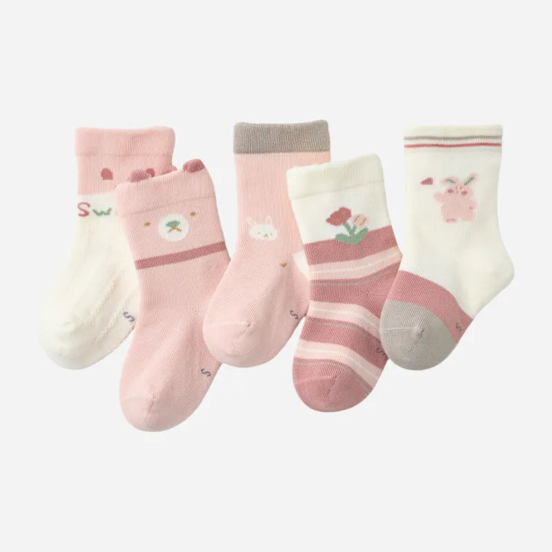 Babies The Strawberry Patch Socks-5 Pairs