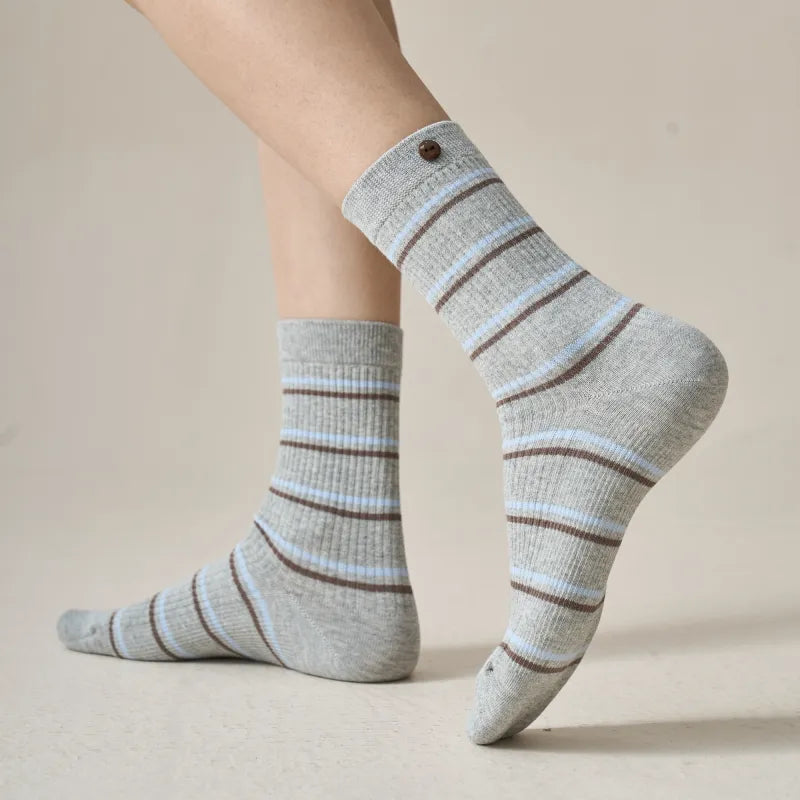 Button Cuff Socks
