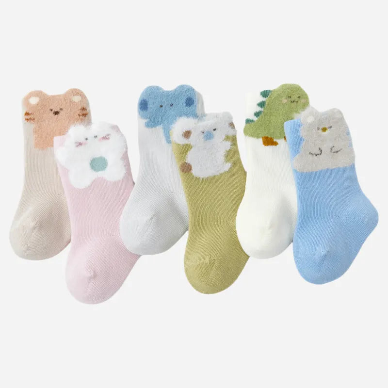 Babies Petting Zoo Socks-3 Pairs