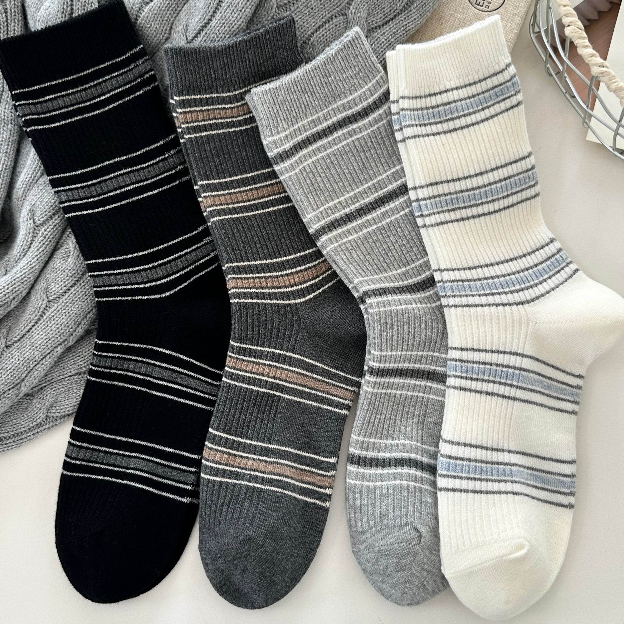 Women's Retro Varsity Striped Socks - Single Pair