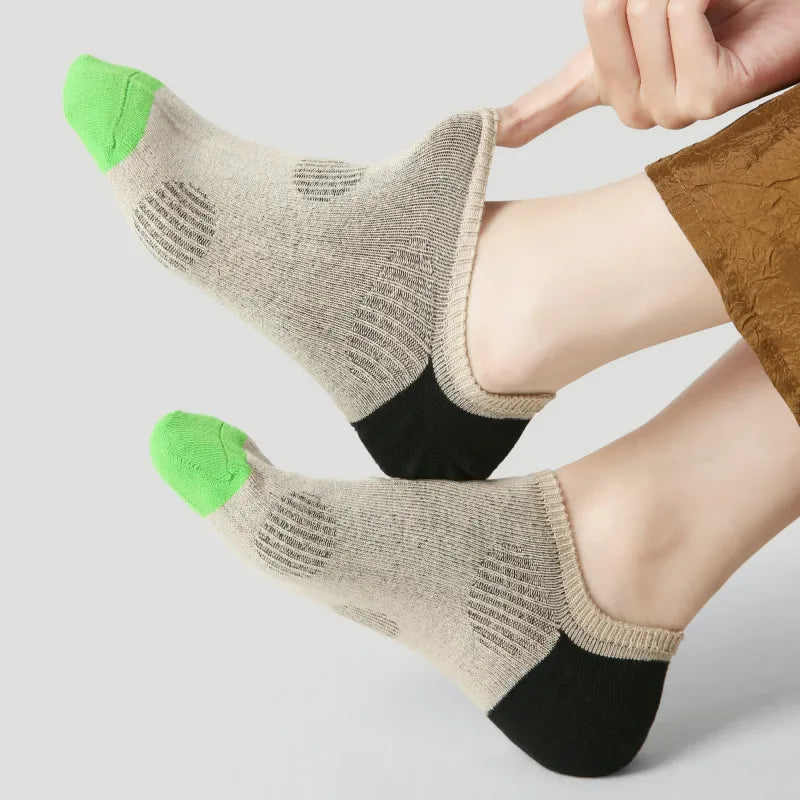 Geometric No-Show Socks